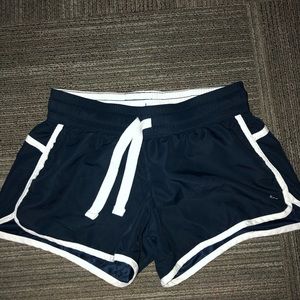 Navy athletic shorts